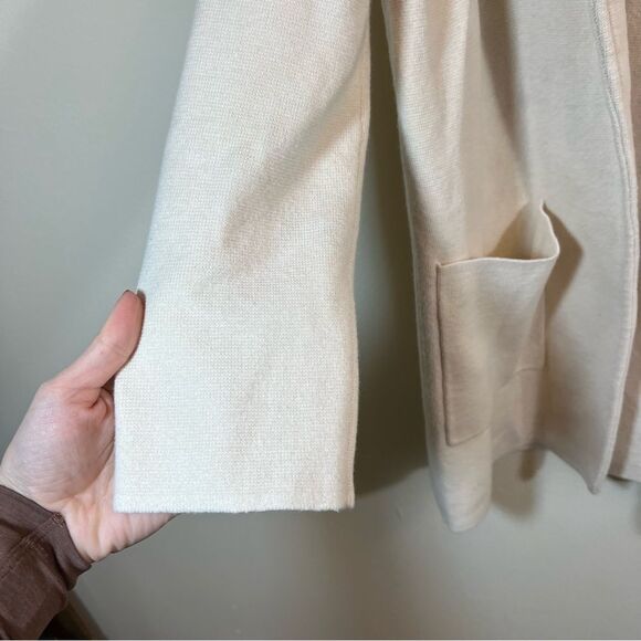 J. Crew Open Front Sophie Sweater Blazer XS Off-White - Picture 6 of 13